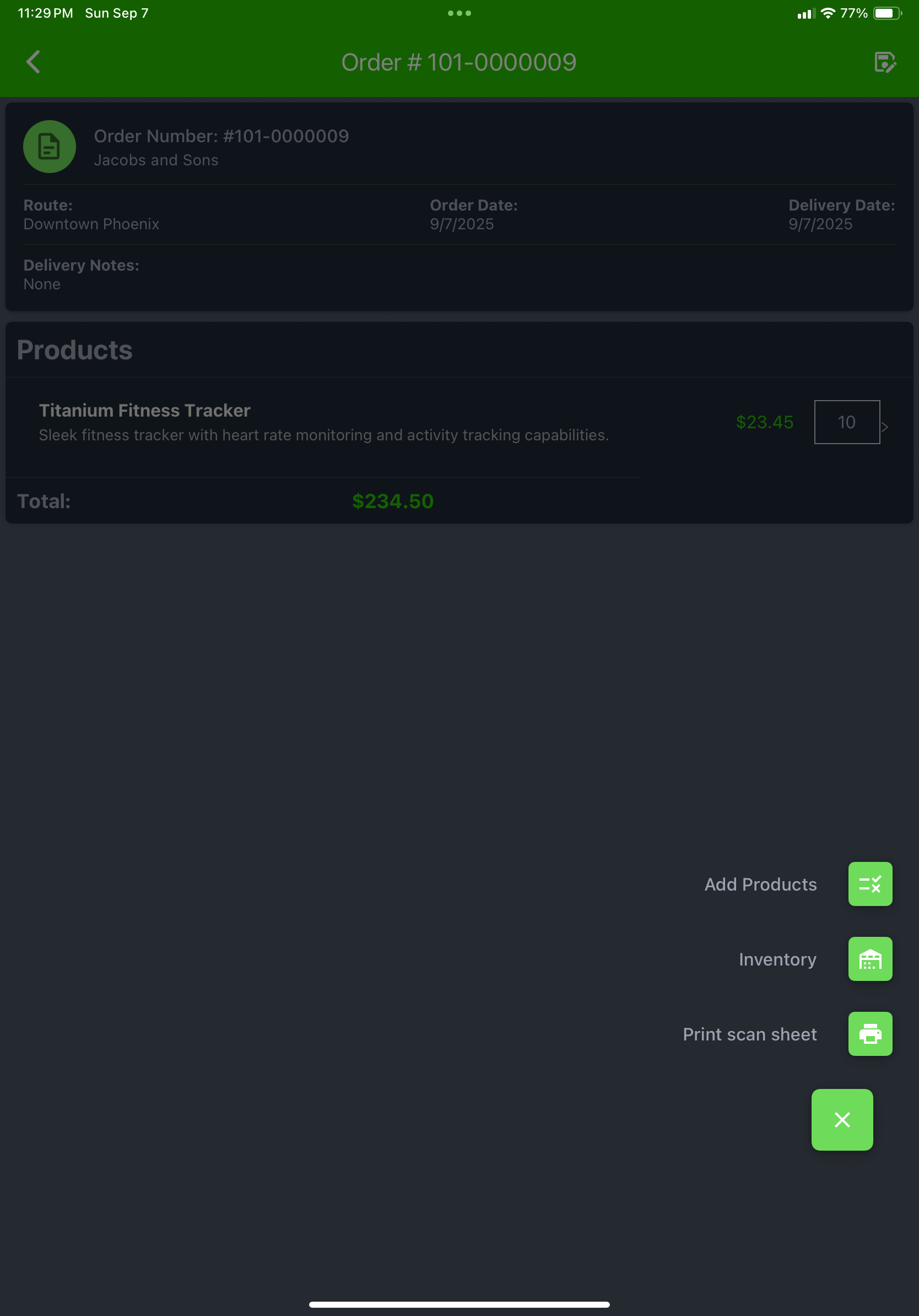 Build Order Interface