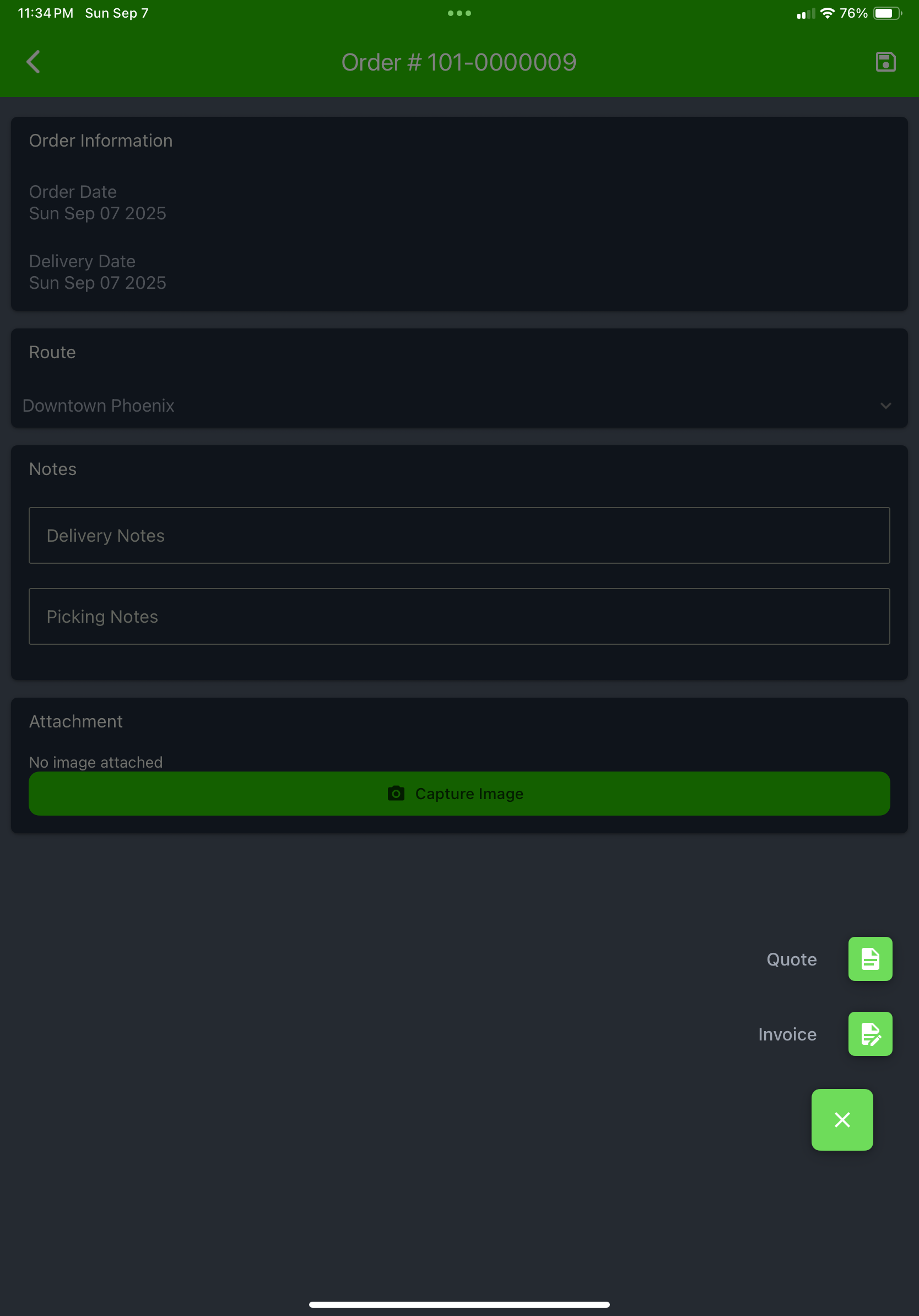 Order Details Review