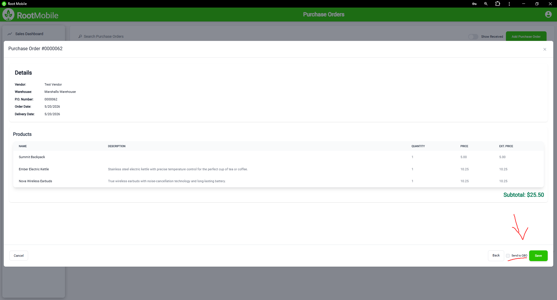 QBO Send on Save